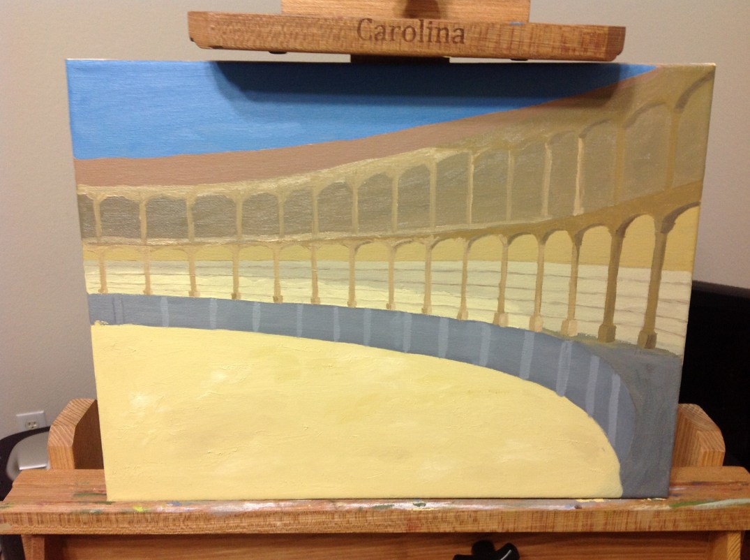 Painting arches - first pass